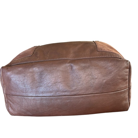 Marc by Marc Jacobs Buffalo Leather Hobo Shoulder Bag Chocolate - Picture 7 of 11